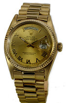 Vintage Rolex Presidential 18ct Gold Mens Watch