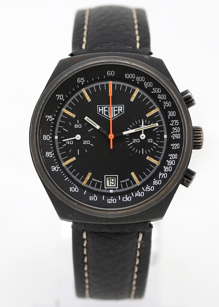 Heuer Big Shield Chronograph PVD 